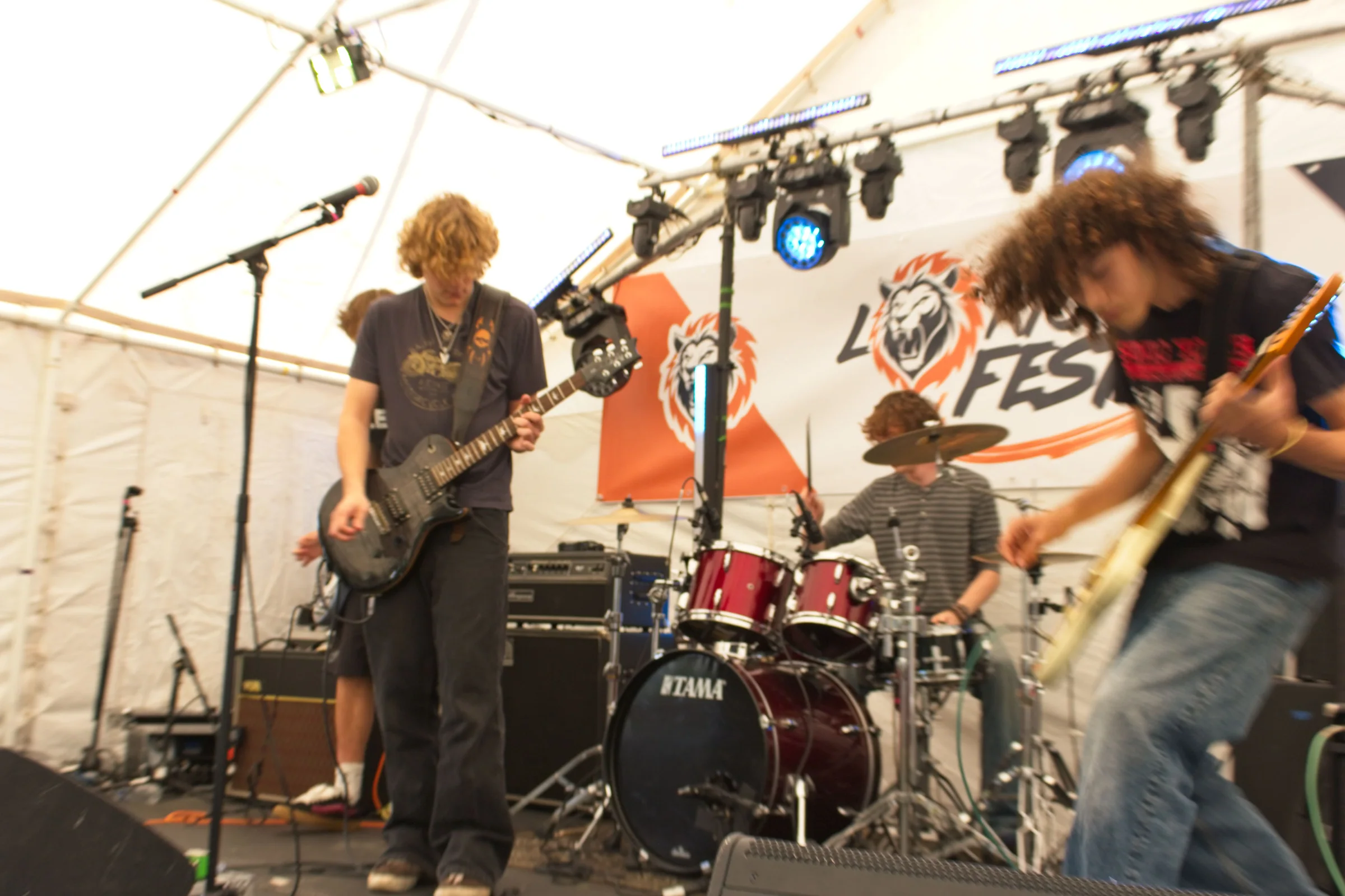 Aphid in motion during their Lorton Fest performance